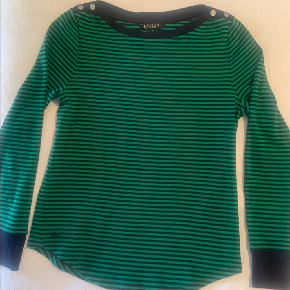 Ralph Lauren green and navy T-shirt